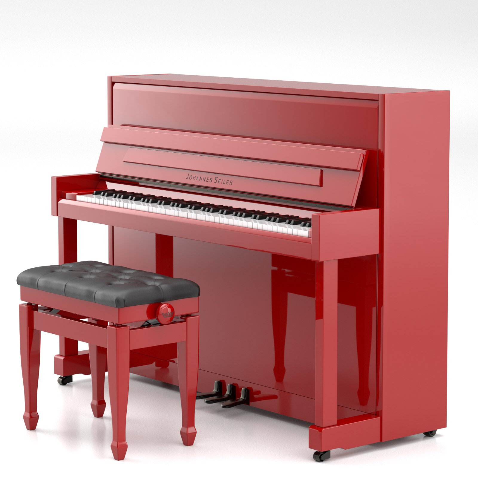Seiler Johannes Seiler GS-112 pianoforte verticale grey polish 112 cm