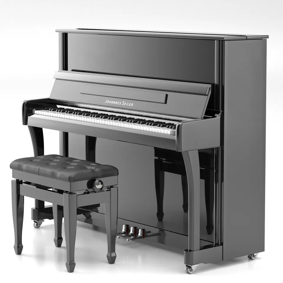 Seiler Johannes Seiler GS-122 Nickel pianoforte verticale nero lucido