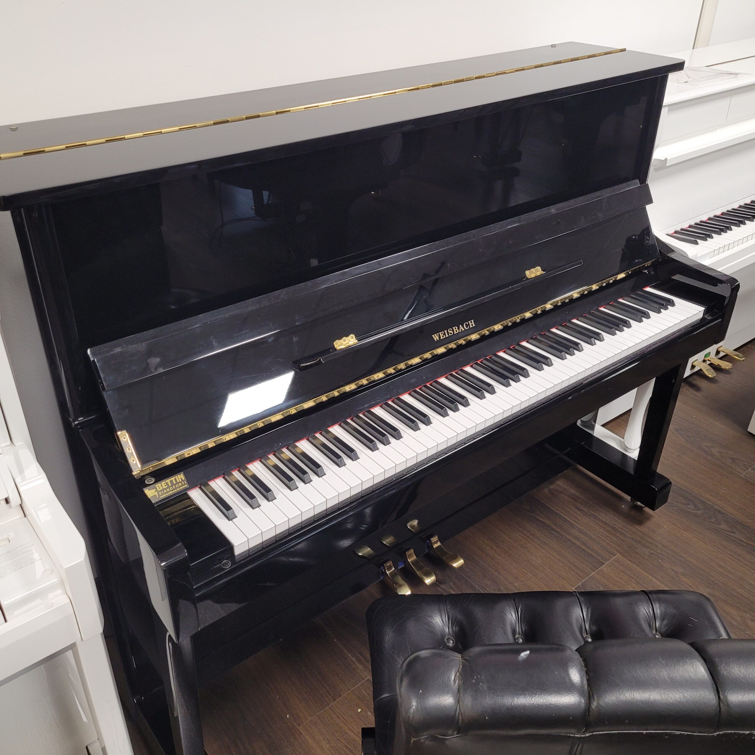 Weisbach 118 pianoforte verticale nero lucido demo