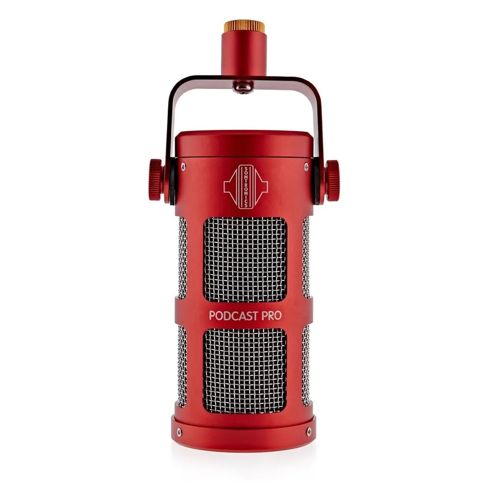 Sontronics Podcast Pro microfono dinamico rosso