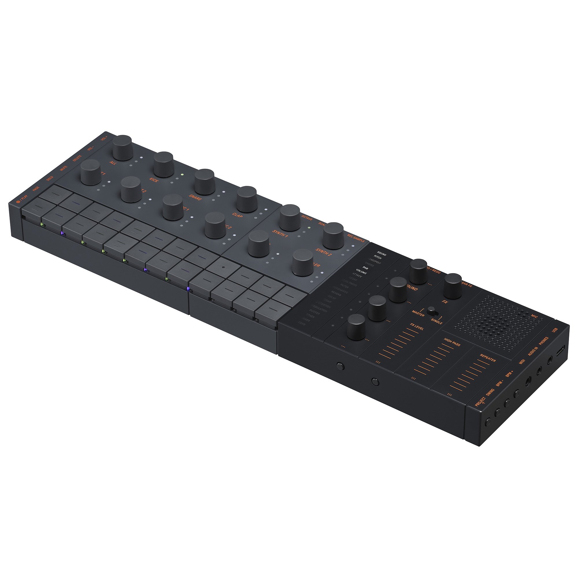Yamaha Seqtrak music station portatile groovebox 2000 suoni