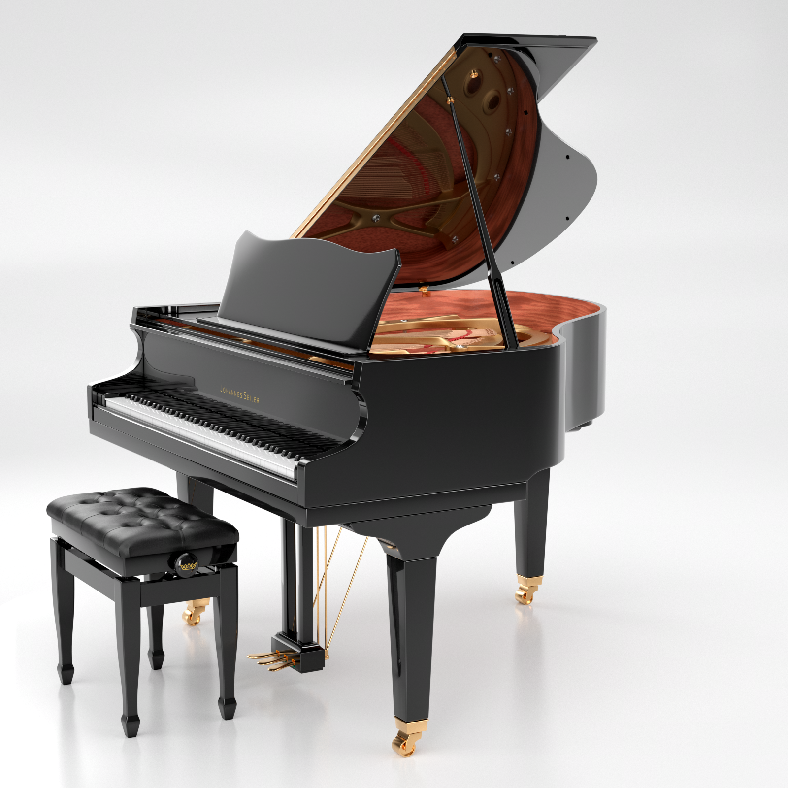 Seiler Johannes Seiler GS-149 pianoforte a coda nero lucido