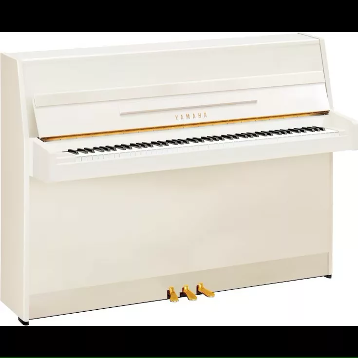 Yamaha b1 Silent pianoforte verticale bianco lucido cuffie