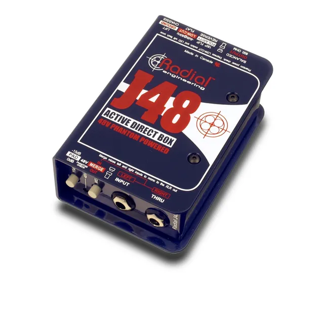Radial J48 Direct Box Attiva Phantom 48V Tour
