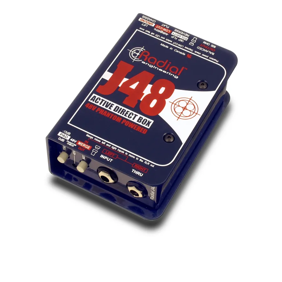 Radial J48 Direct Box Attiva Phantom 48V Tour