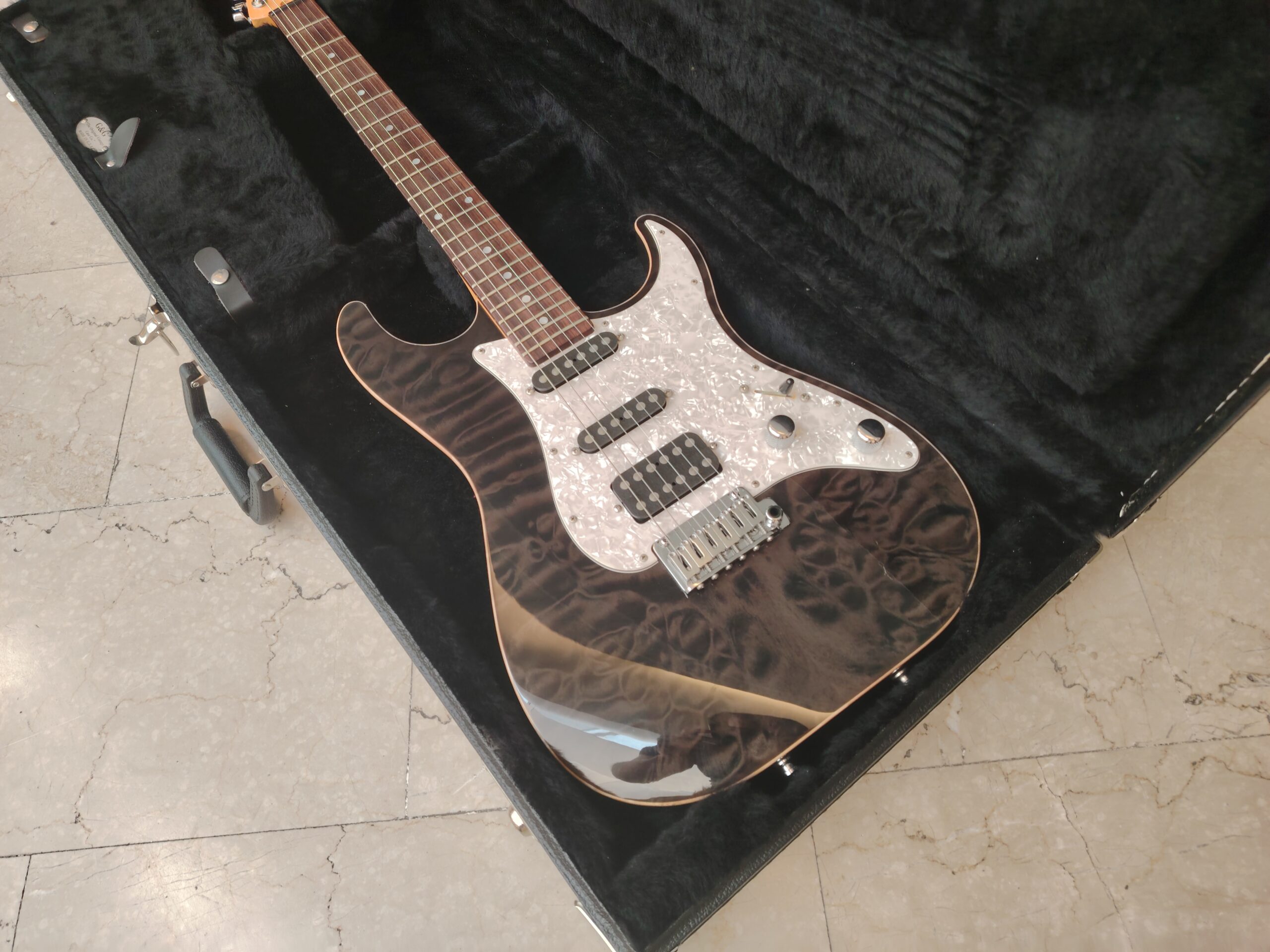 Schecter Sunset Custom chitarra elettrica Trans Black usato